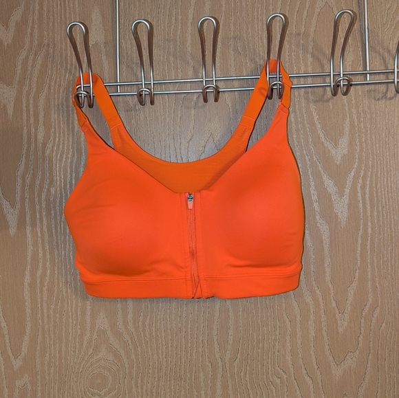 Old Navy Active Front Zip Coral Sports Bra 34D - Picture 2 of 8